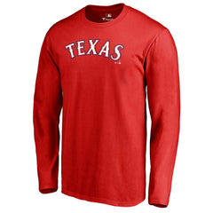 Texas Rangers Team Wordmark Long Sleeve T-Shirt - MLB