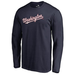 Washington Nationals Team Wordmark Long Sleeve T-Shirt - MLB