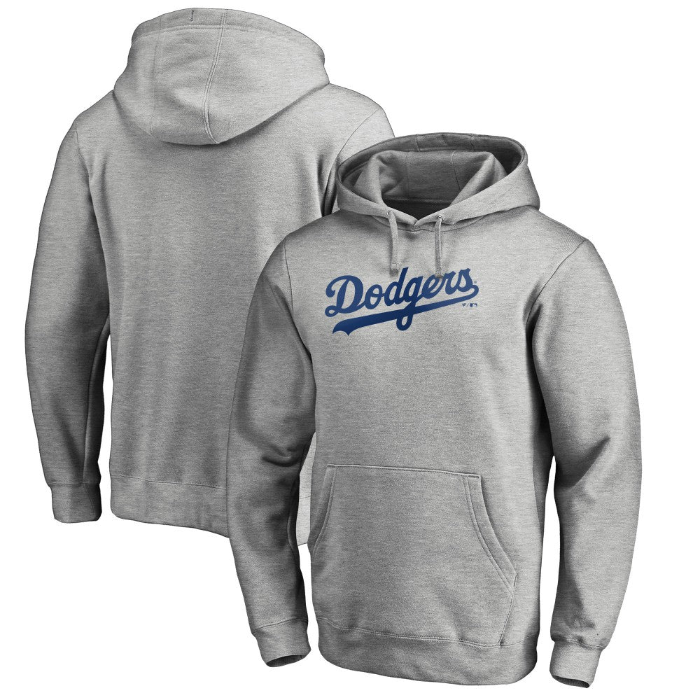 Los Angeles Dodgers Official Wordmark Fitted Pullover Hoodie - MLB