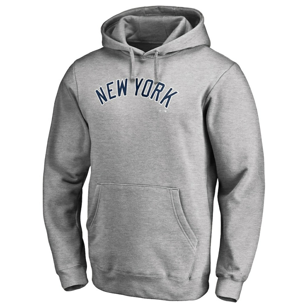 New York Yankees Official Wordmark Fitted Pullover Hoodie - MLB