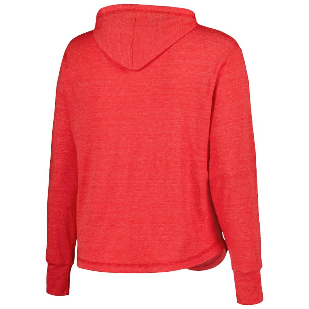 Washington Nationals Soft as a Grape Women's Plus Size Full-Zip Lightweight Hoodie Top - MLB