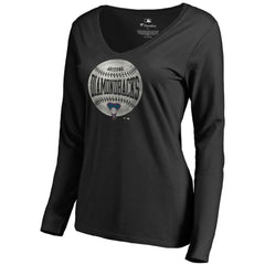 Arizona Diamondbacks Women's Cooperstown Collection Slider Long Sleeve V-Neck T-Shirt - MLB