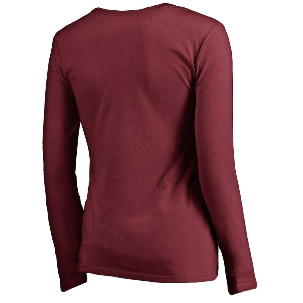 Philadelphia Phillies Women's Cooperstown Collection Slider Long Sleeve V-Neck T-Shirt - MLB
