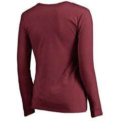 Philadelphia Phillies Women's Cooperstown Collection Slider Long Sleeve V-Neck T-Shirt - MLB