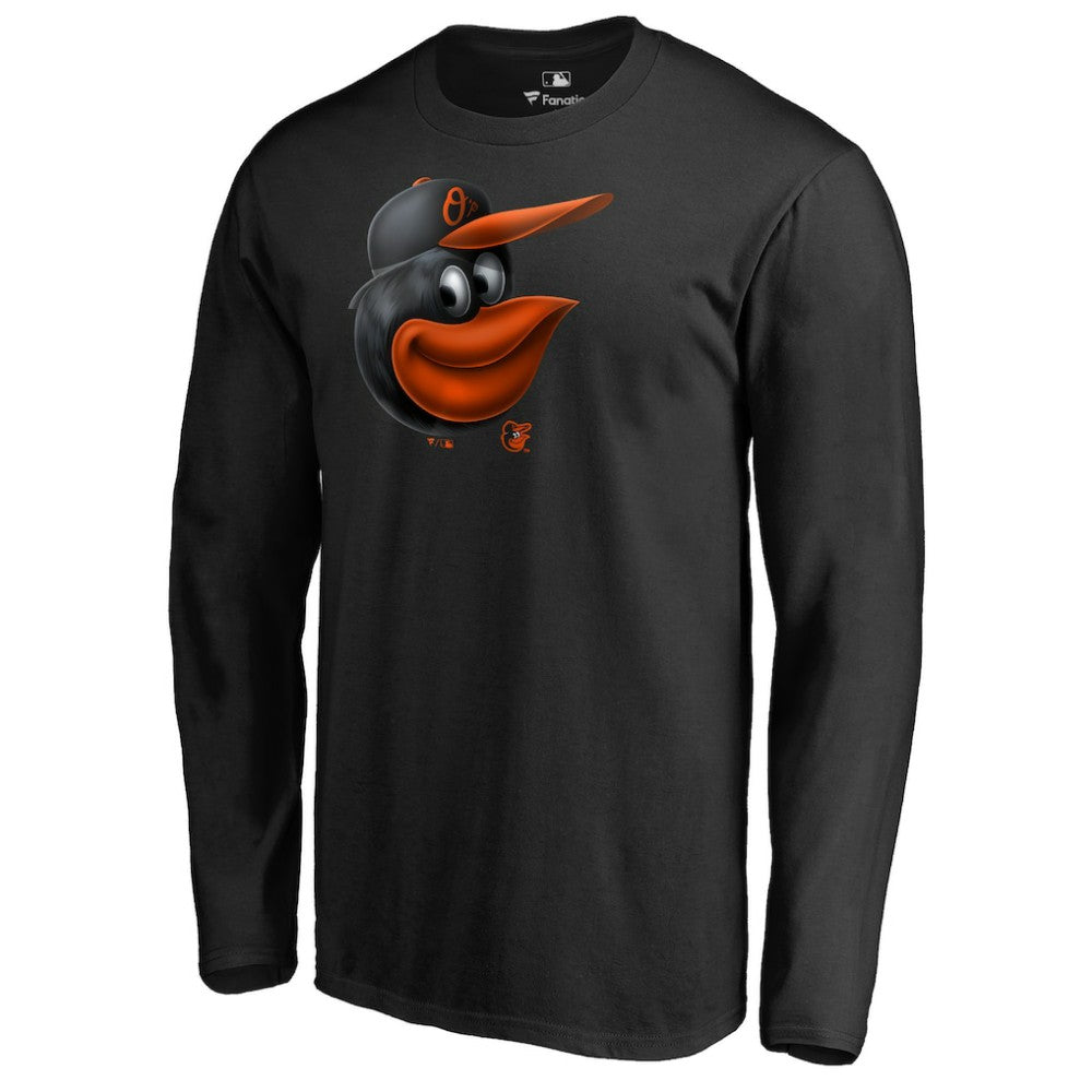 Baltimore Orioles Midnight Mascot Long Sleeve T-Shirt - MLB