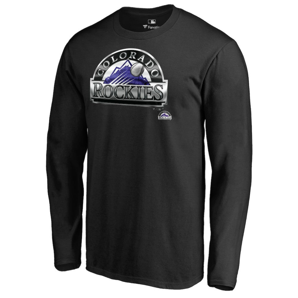 Colorado Rockies Midnight Mascot Long Sleeve T-Shirt - MLB
