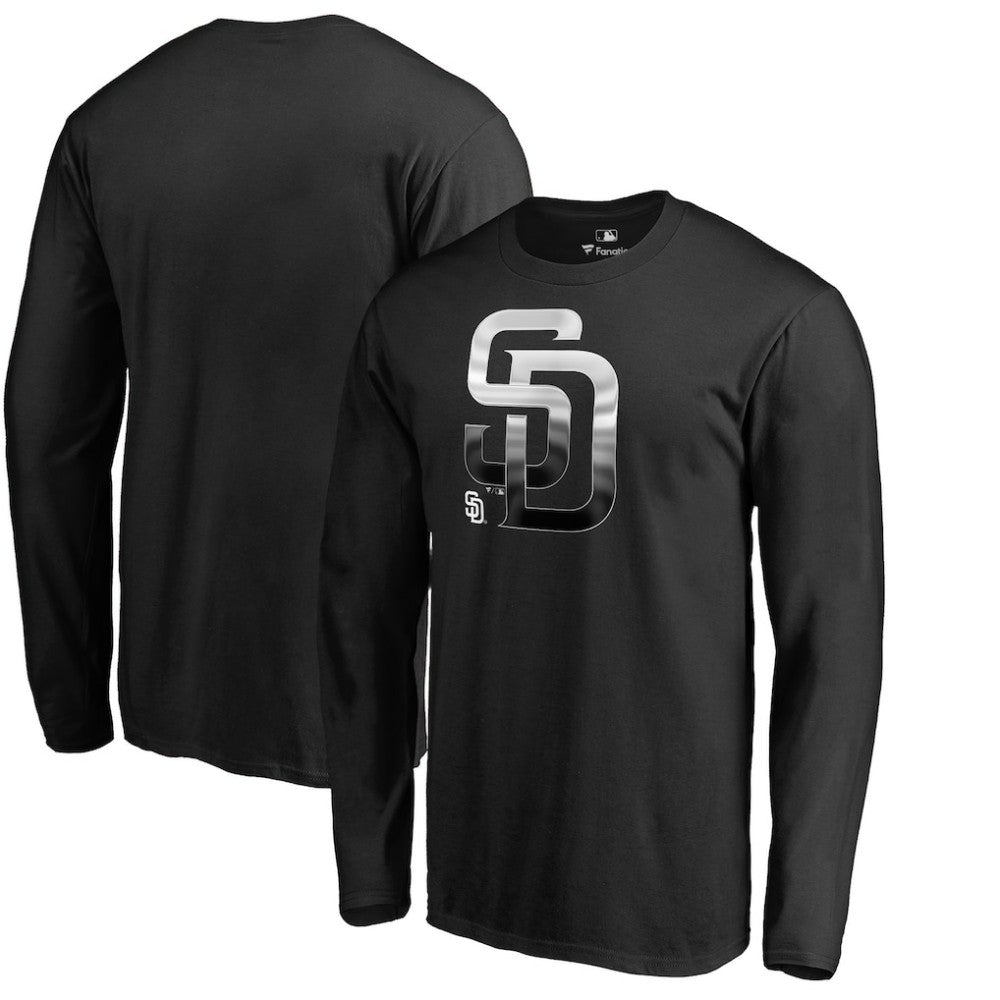 San Diego Padres Midnight Mascot Long Sleeve T-Shirt - MLB