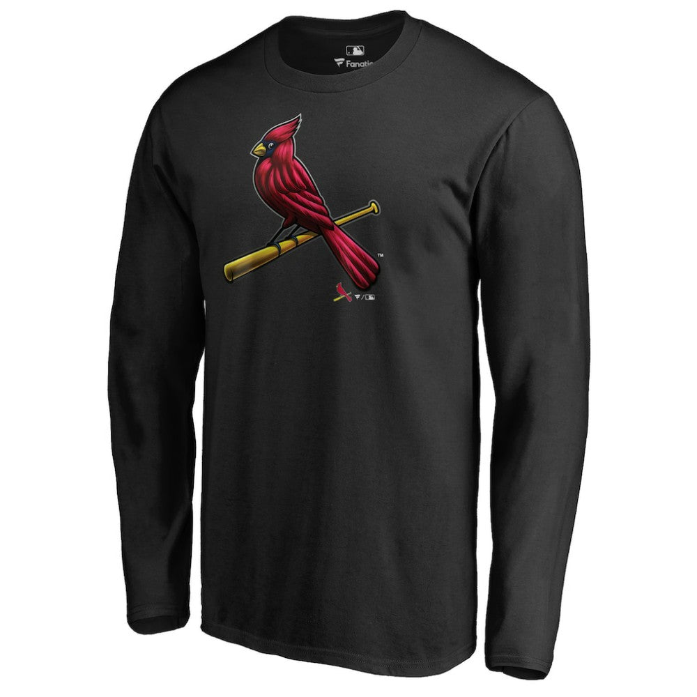 St. Louis Cardinals Midnight Mascot Long Sleeve T-Shirt - MLB