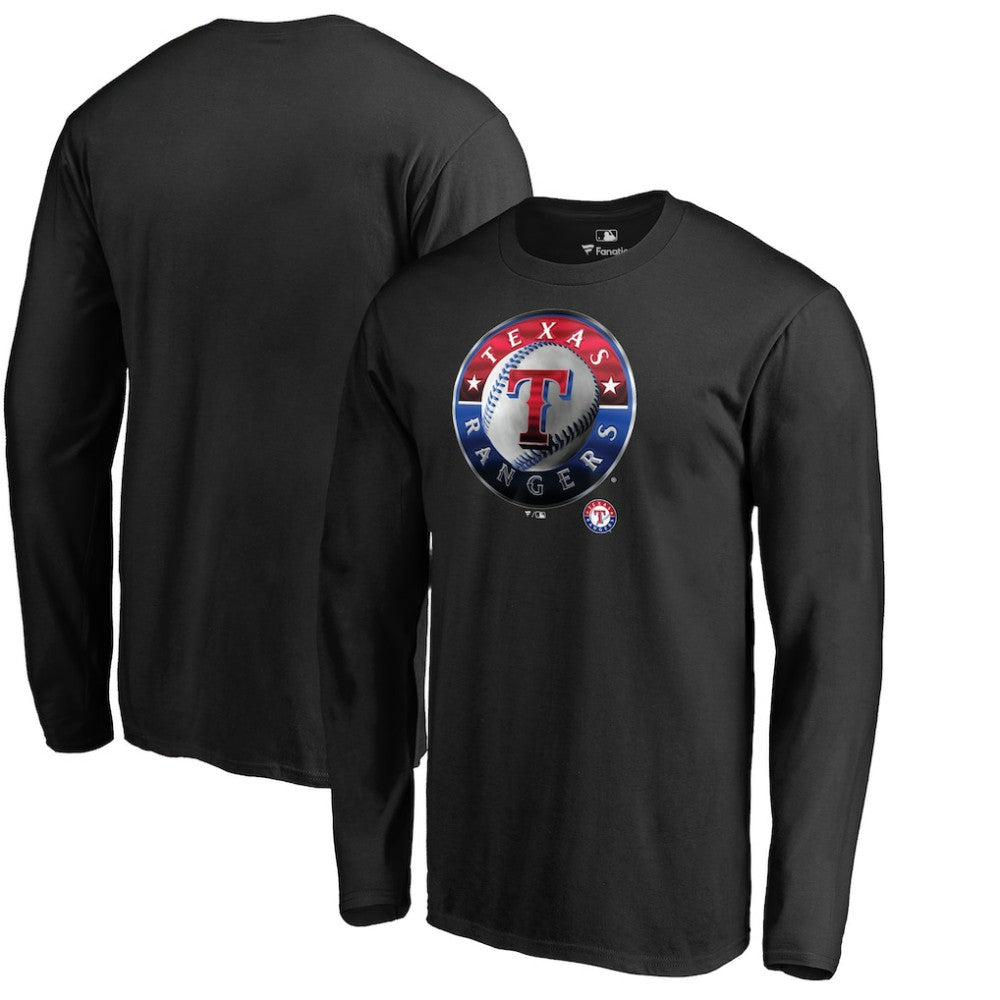 Texas Rangers Midnight Mascot Long Sleeve T-Shirt - MLB