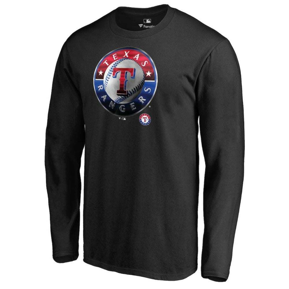 Texas Rangers Midnight Mascot Long Sleeve T-Shirt - MLB