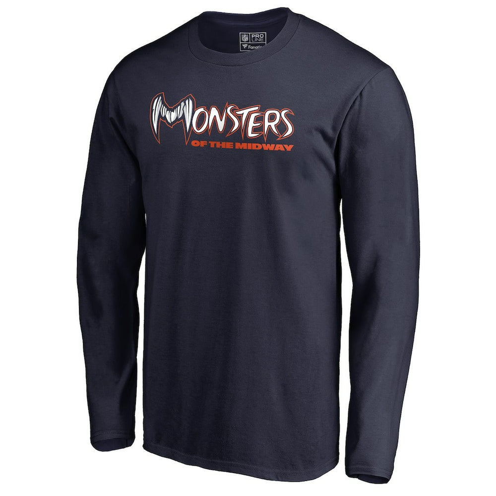 Chicago Bears Monsters Long Sleeve T-Shirt Navy | NFL
