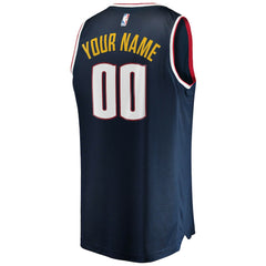 Denver Nuggets Youth Fast Break Custom Replica Jersey Navy Icon Edition - NBA