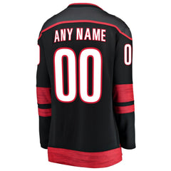 Carolina Hurricanes Fanatics Women's Home Breakaway Custom Jersey - Black - NHL