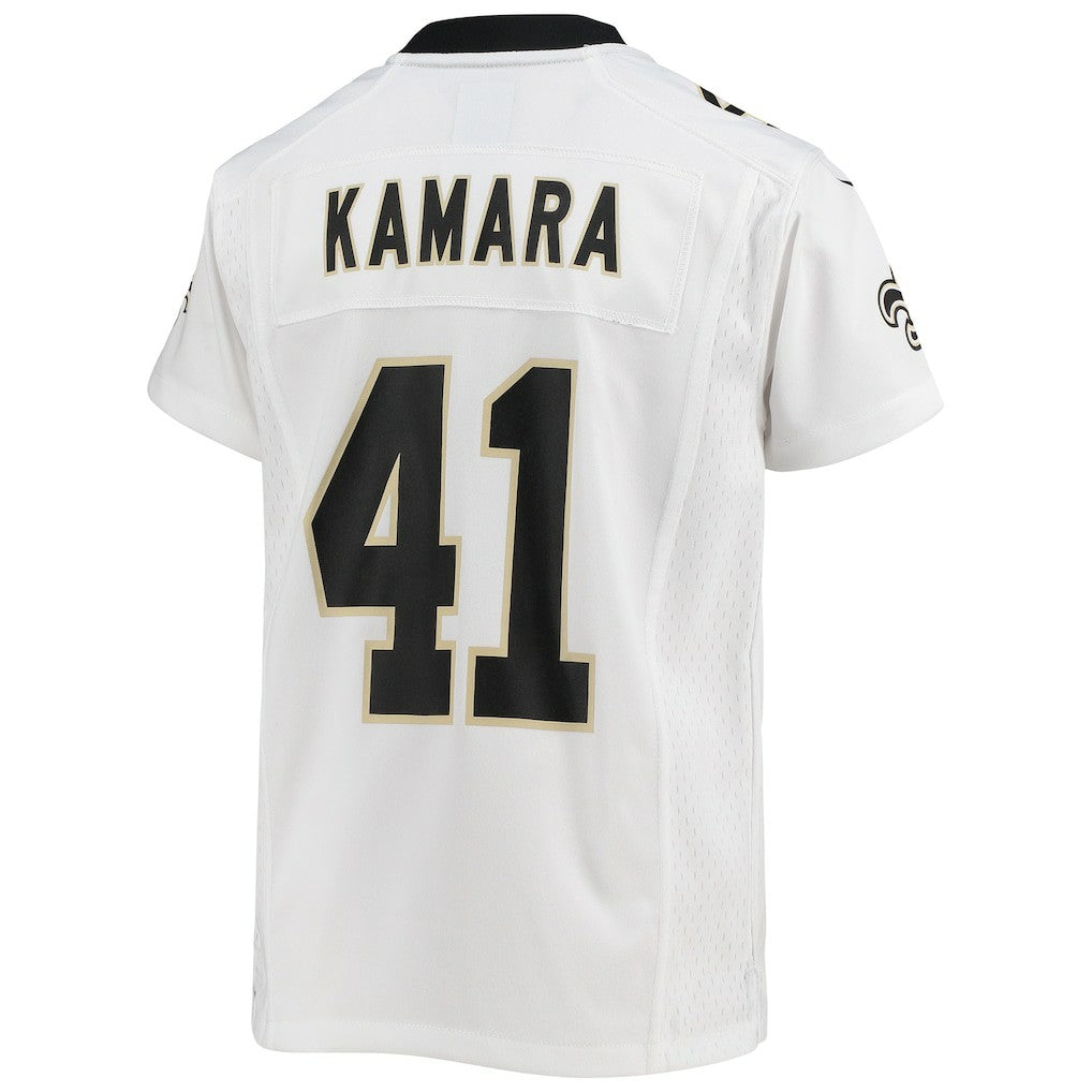 Alvin Kamara New Orleans Saints Youth Game Jersey White | Nike for Sale