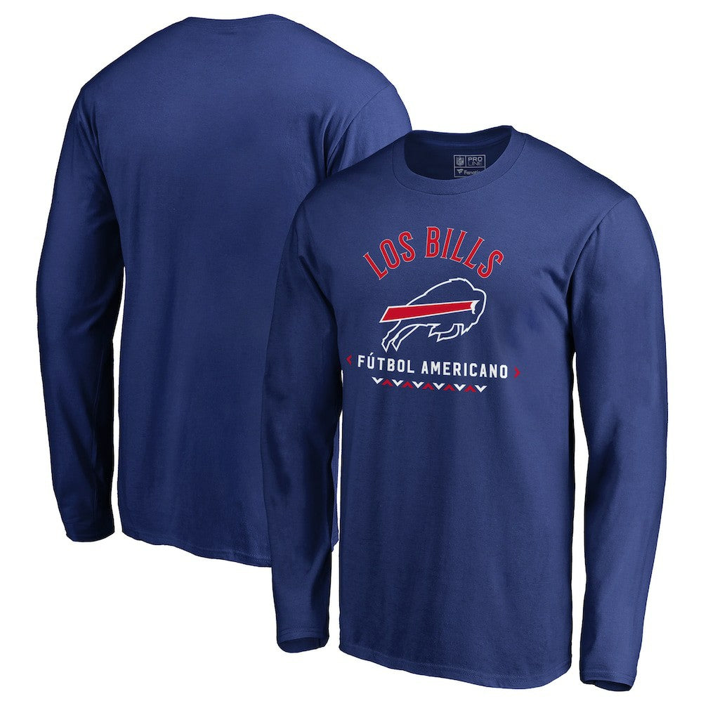 Buffalo Bills Futbol Americano Long Sleeve T-Shirt Royal | NFL