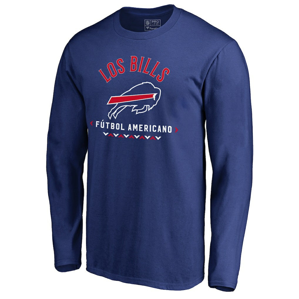 Buffalo Bills Futbol Americano Long Sleeve T-Shirt Royal | NFL
