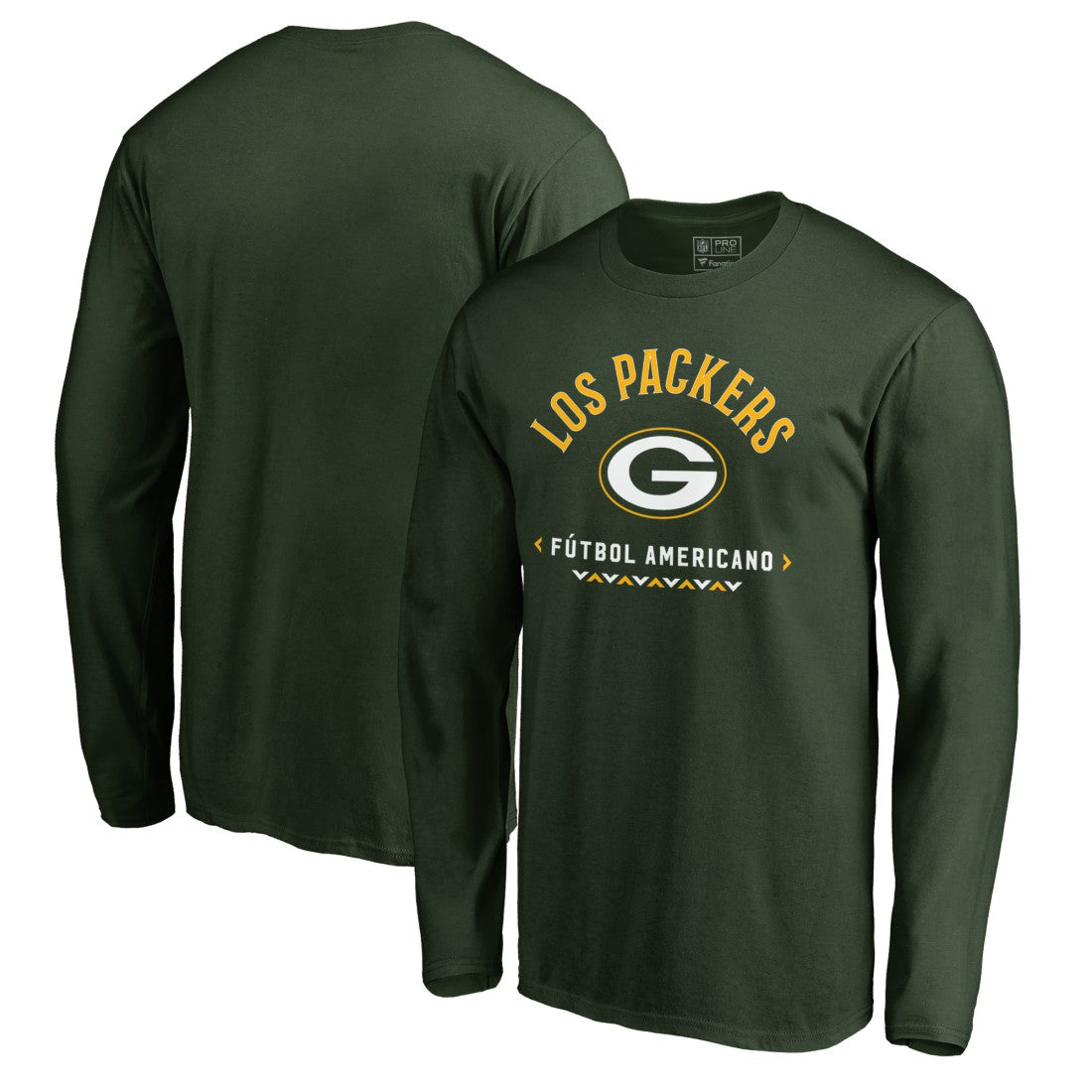 Green Bay Packers Futbol Americano Long Sleeve T-Shirt Green | NFL