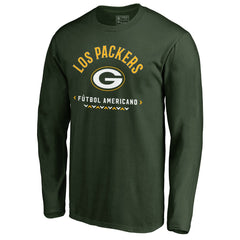 Green Bay Packers Futbol Americano Long Sleeve T-Shirt Green | NFL