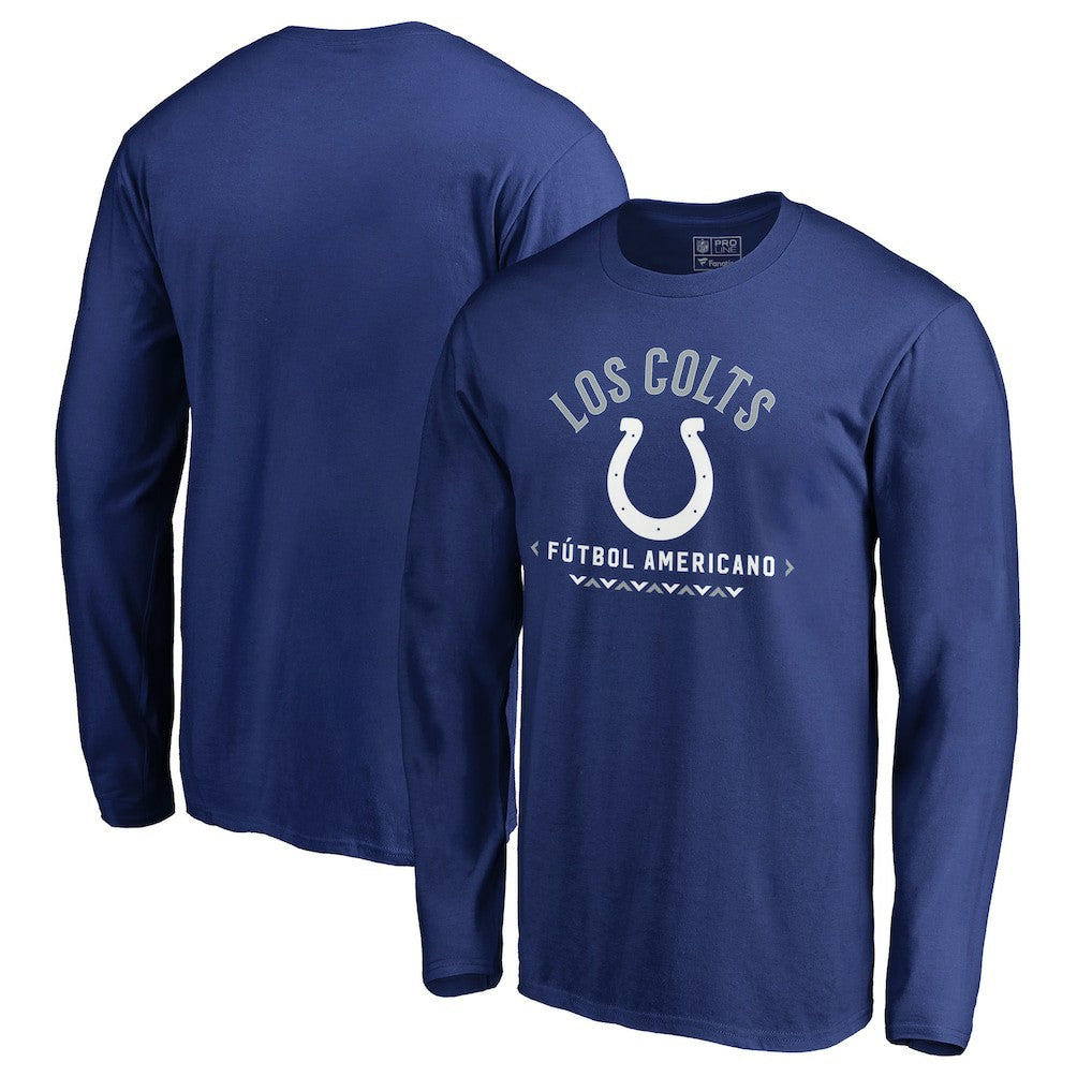 Indianapolis Colts Futbol Americano Long Sleeve T-Shirt Royal | NFL