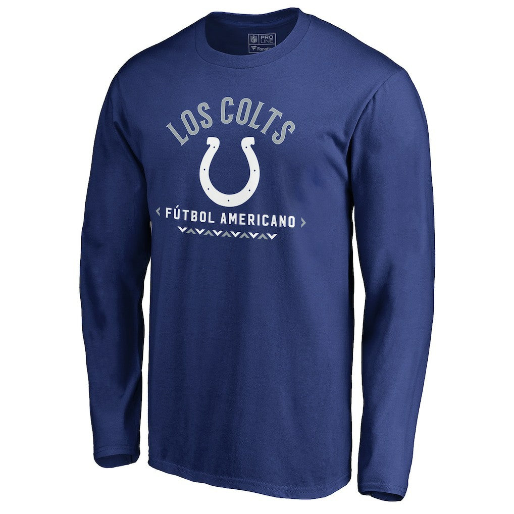 Indianapolis Colts Futbol Americano Long Sleeve T-Shirt Royal | NFL