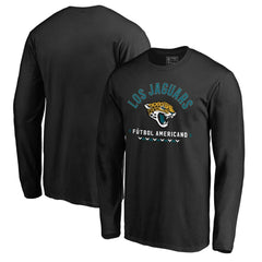 Jacksonville Jaguars Futbol Americano Long Sleeve T-Shirt Black | NFL