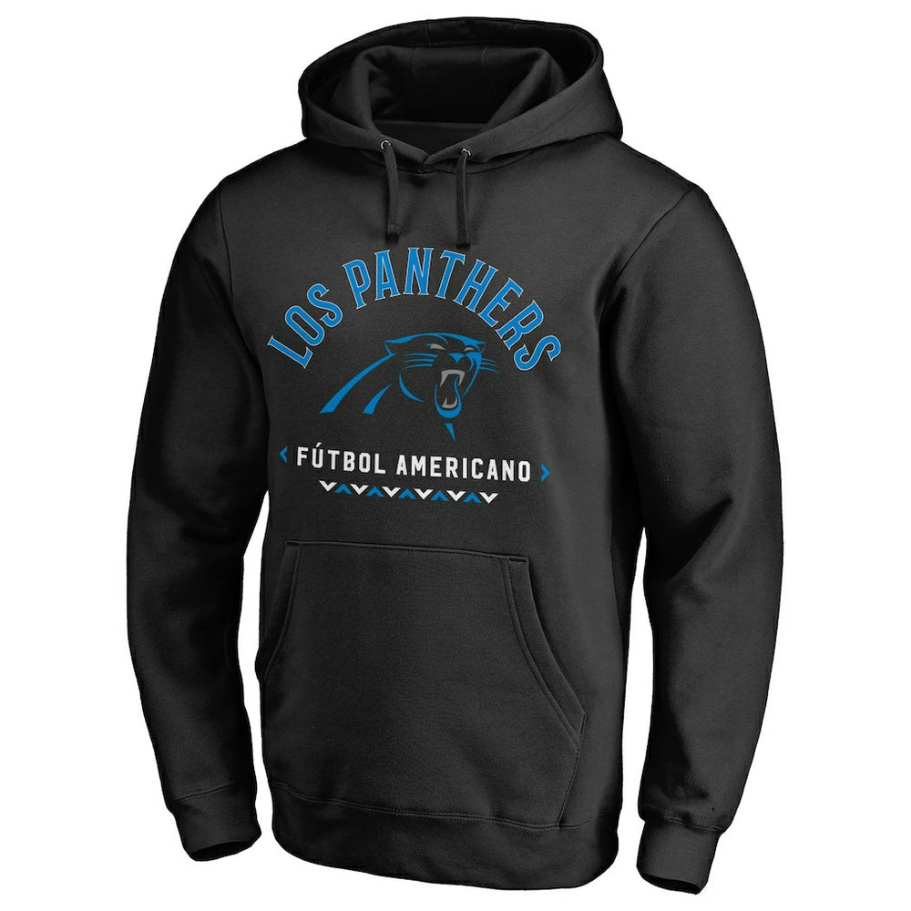 Carolina Panthers Futbol Americano Pullover Hoodie Black | NFL