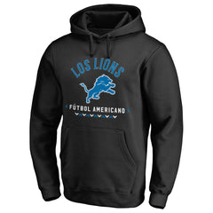 Detroit Lions Futbol Americano Pullover Hoodie Black | NFL