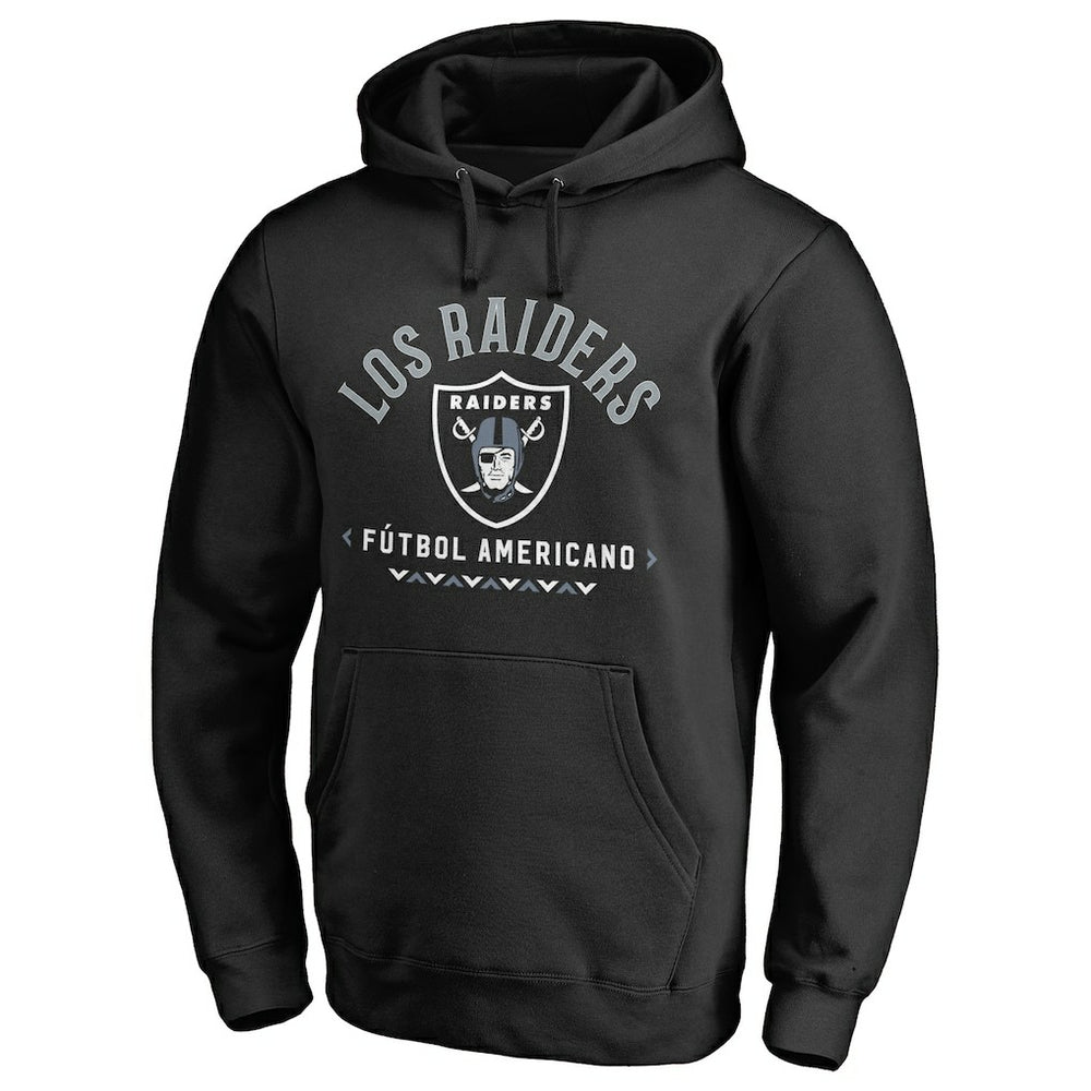 Las Vegas Raiders Futbol Americano Pullover Hoodie Black | NFL