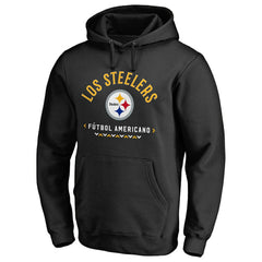 Pittsburgh Steelers Futbol Americano Pullover Hoodie Black | NFL
