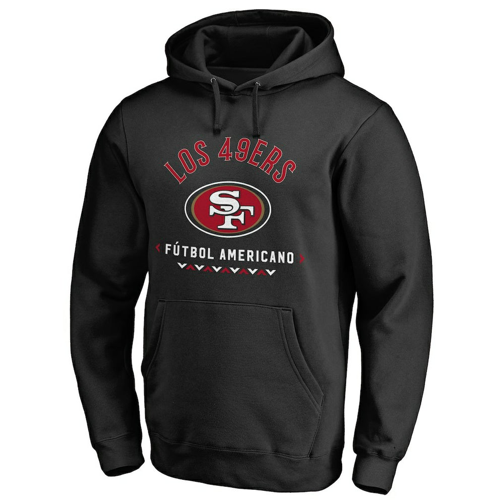 San Francisco 49ers Futbol Americano Pullover Hoodie Black | NFL