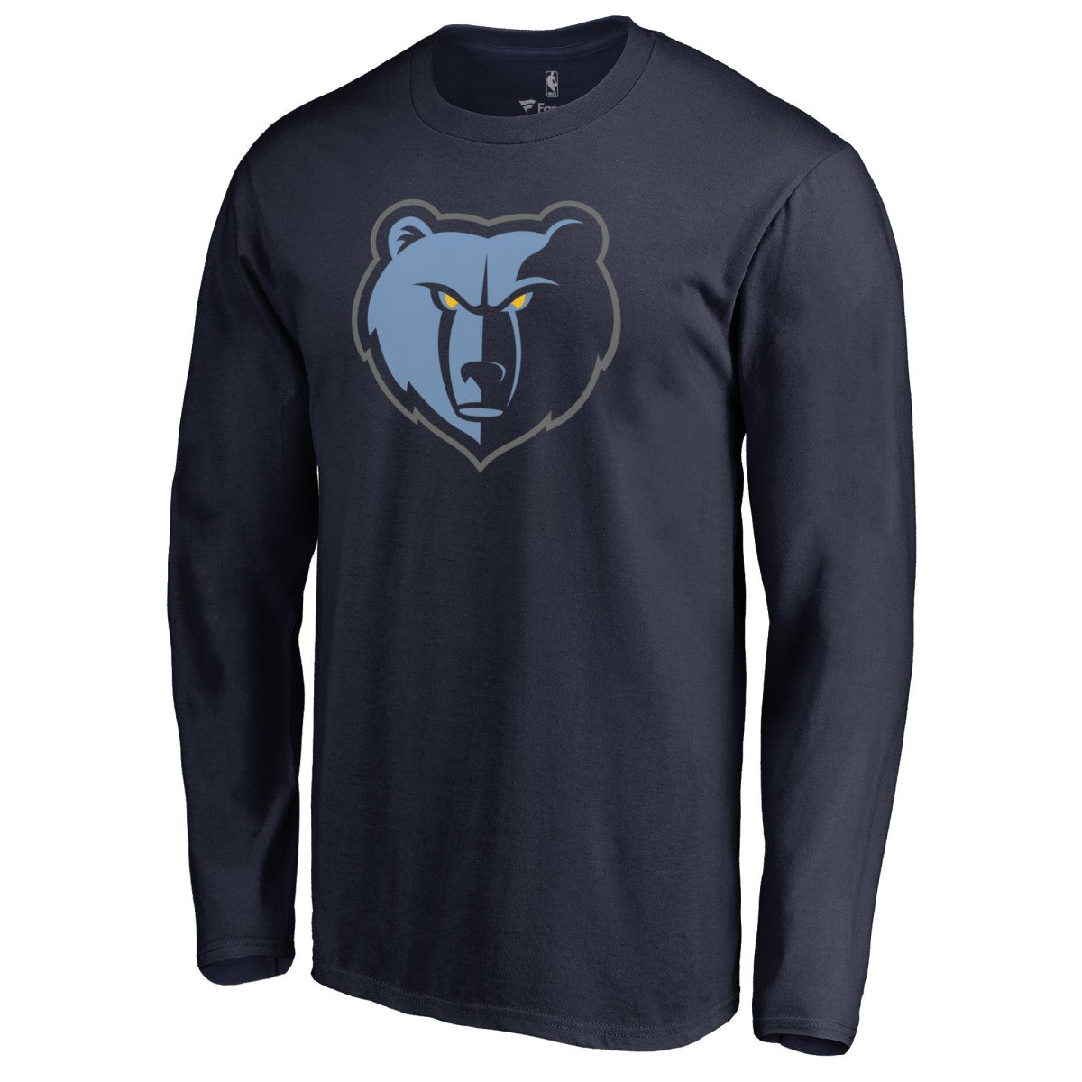 Memphis Grizzlies New Primary Logo Long Sleeve T-Shirt Navy - NBA