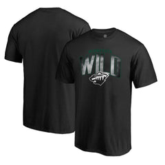 Minnesota Wild Arch Smoke T-Shirt - Black - NHL