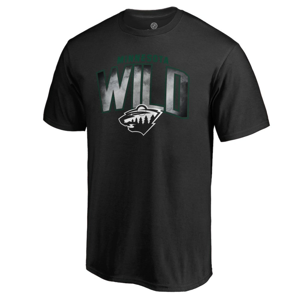 Minnesota Wild Arch Smoke T-Shirt - Black - NHL