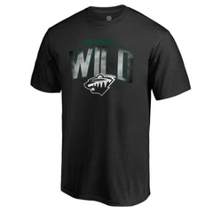 Minnesota Wild Arch Smoke T-Shirt - Black - NHL