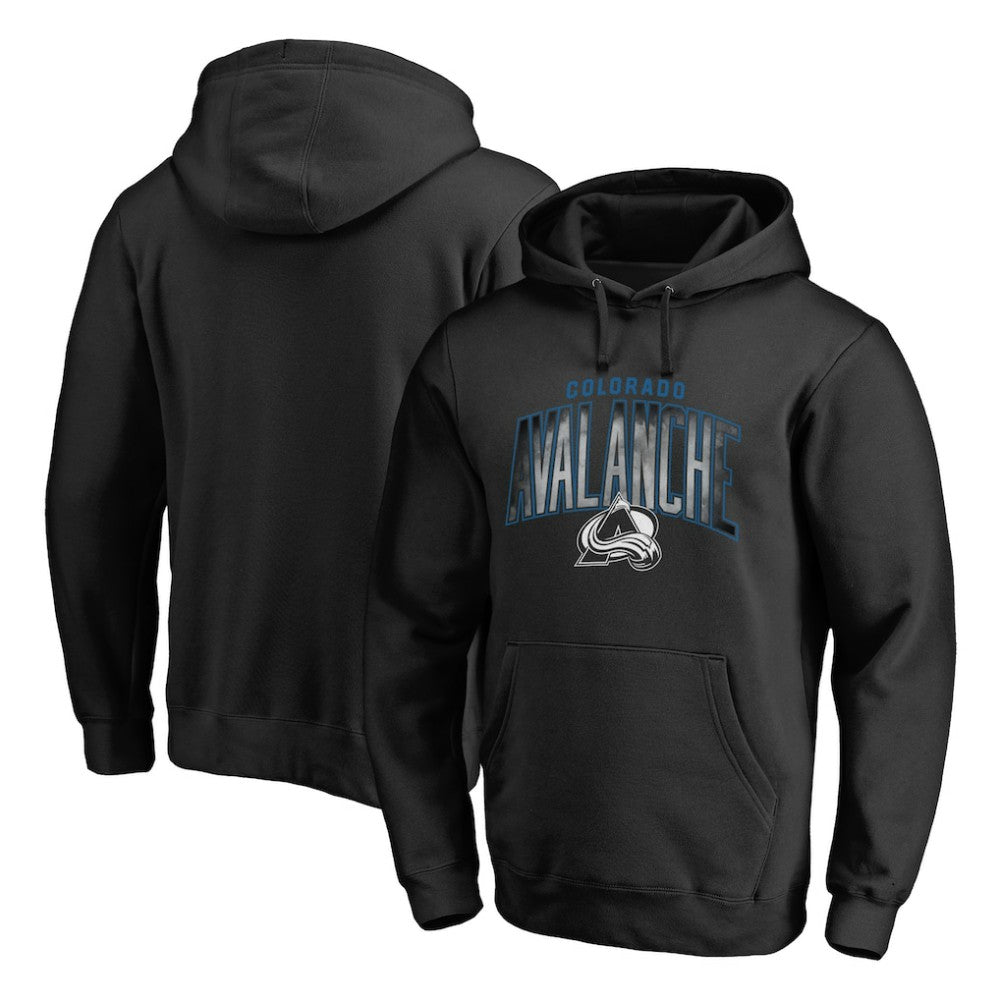 Colorado Avalanche Arch Smoke Pullover Hoodie - Black - NHL