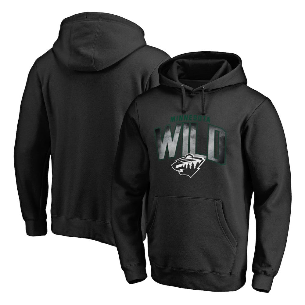 Minnesota Wild Arch Smoke Pullover Hoodie - Black - NHL