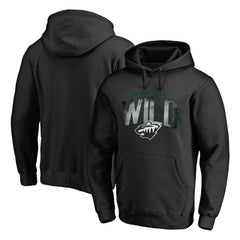 Minnesota Wild Arch Smoke Pullover Hoodie - Black - NHL