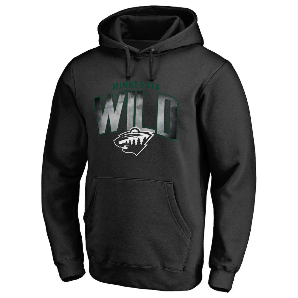 Minnesota Wild Arch Smoke Pullover Hoodie - Black - NHL