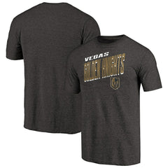 Vegas Golden Knights Slant Strike Tri-Blend T-Shirt - Black - NHL