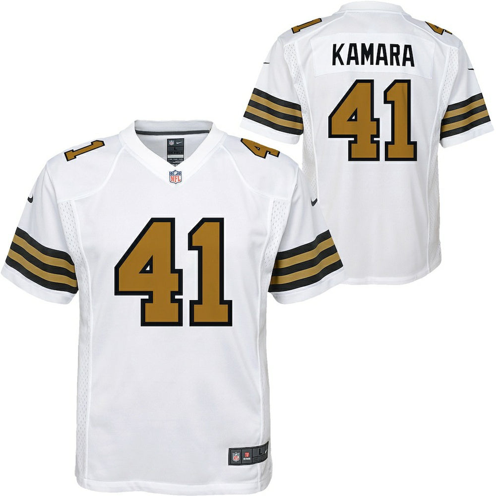 Alvin Kamara New Orleans Saints Youth Game Jersey White | Nike for Sale