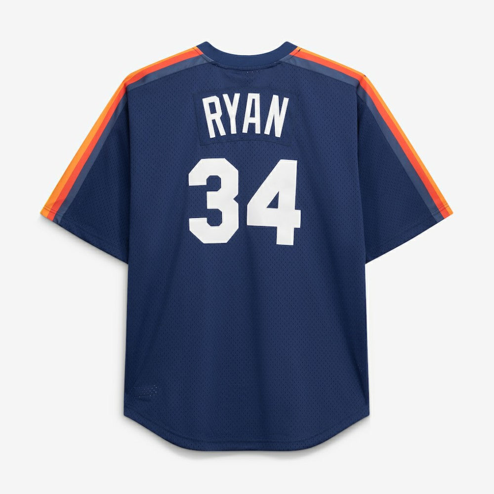 Nolan Ryan Houston Astros Mitchell & Ness Cooperstown Collection Big & Tall Mesh Batting Practice Jersey - MLB