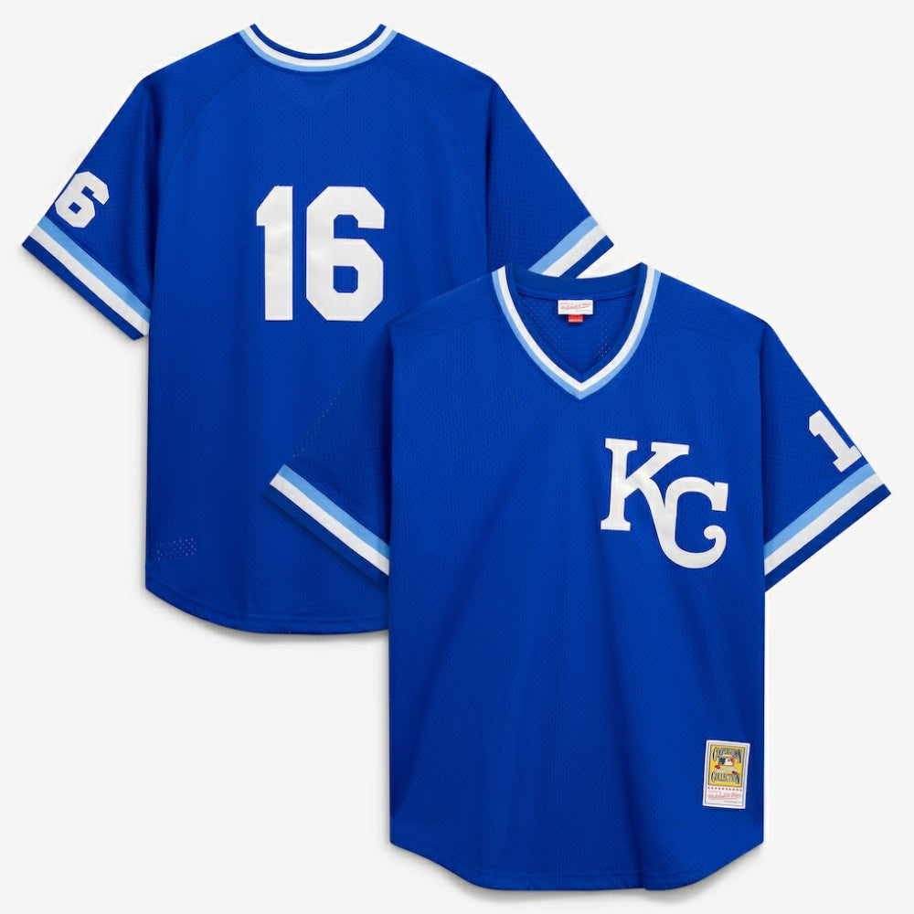 Bo Jackson Kansas City Royals Mitchell & Ness Cooperstown Collection Big & Tall Mesh Batting Practice Jersey - MLB