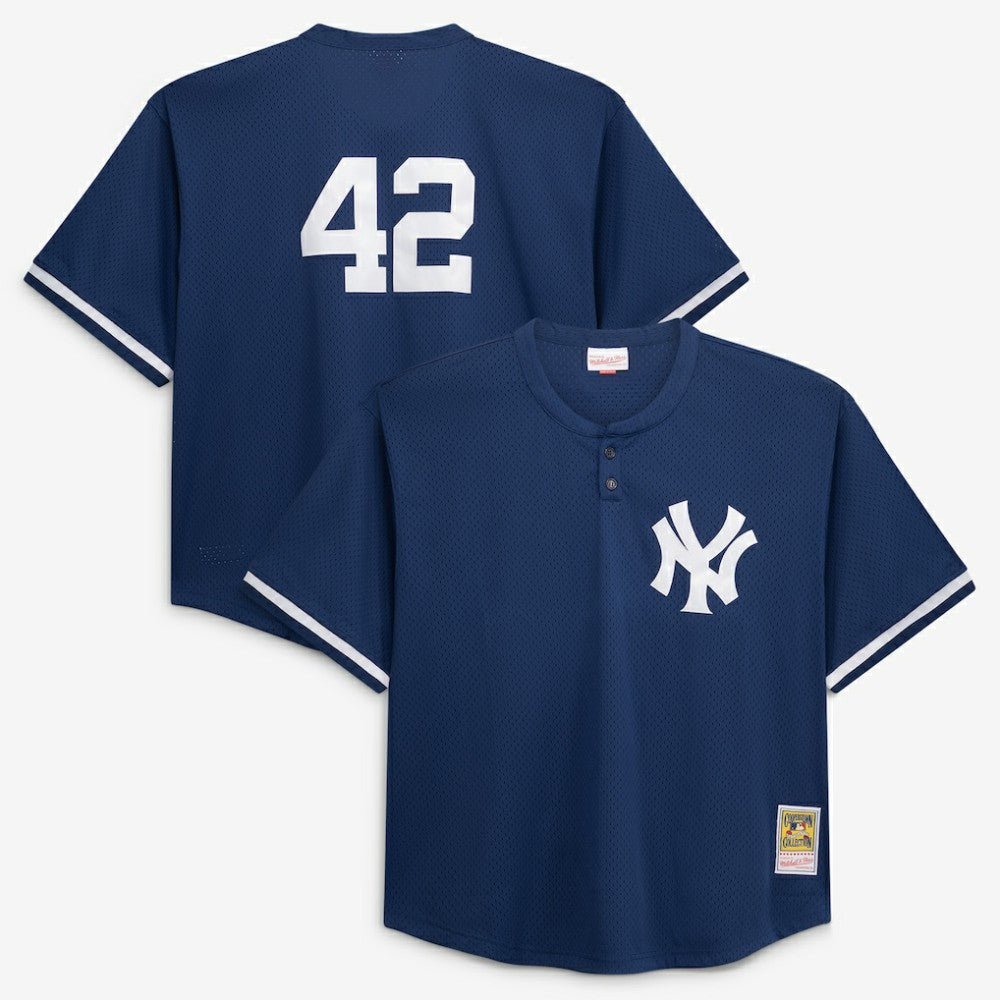 Mariano Rivera New York Yankees Mitchell & Ness Cooperstown Collection Big & Tall Mesh Batting Practice Jersey - MLB