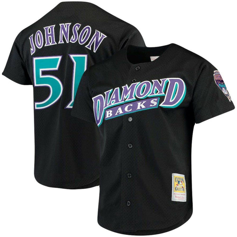 Randy Johnson Arizona Diamondbacks Mitchell & Ness Big & Tall Cooperstown Mesh Batting Practice Jersey - MLB