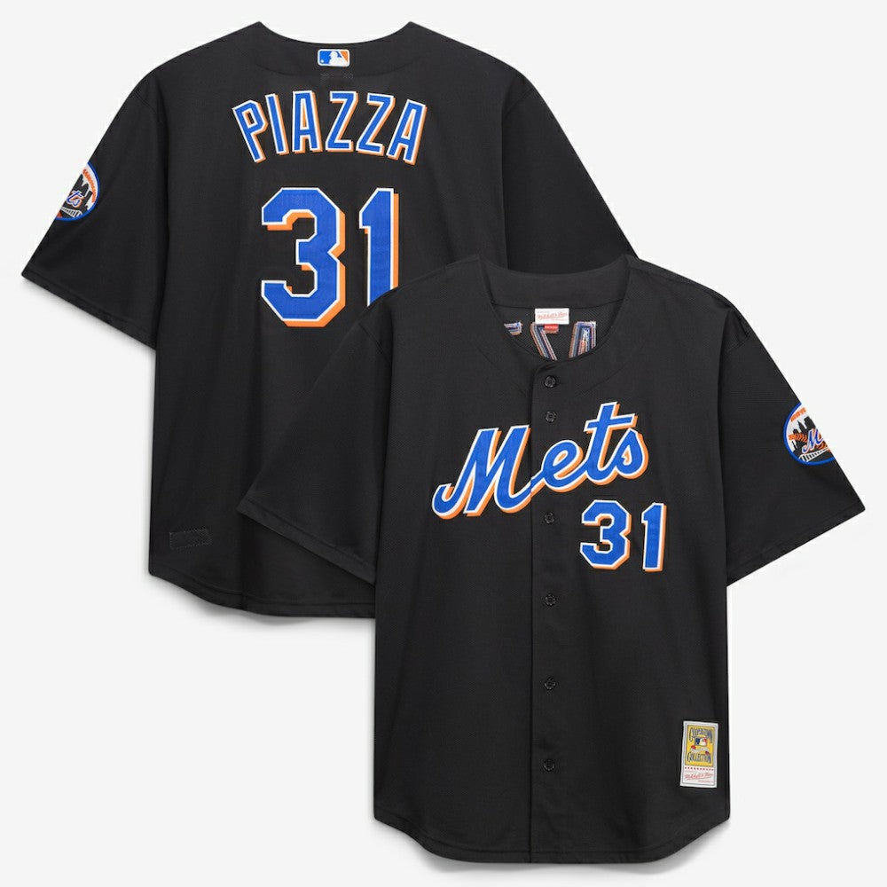 Mike Piazza New York Mets Mitchell & Ness Big & Tall Cooperstown Mesh Batting Practice Jersey - MLB