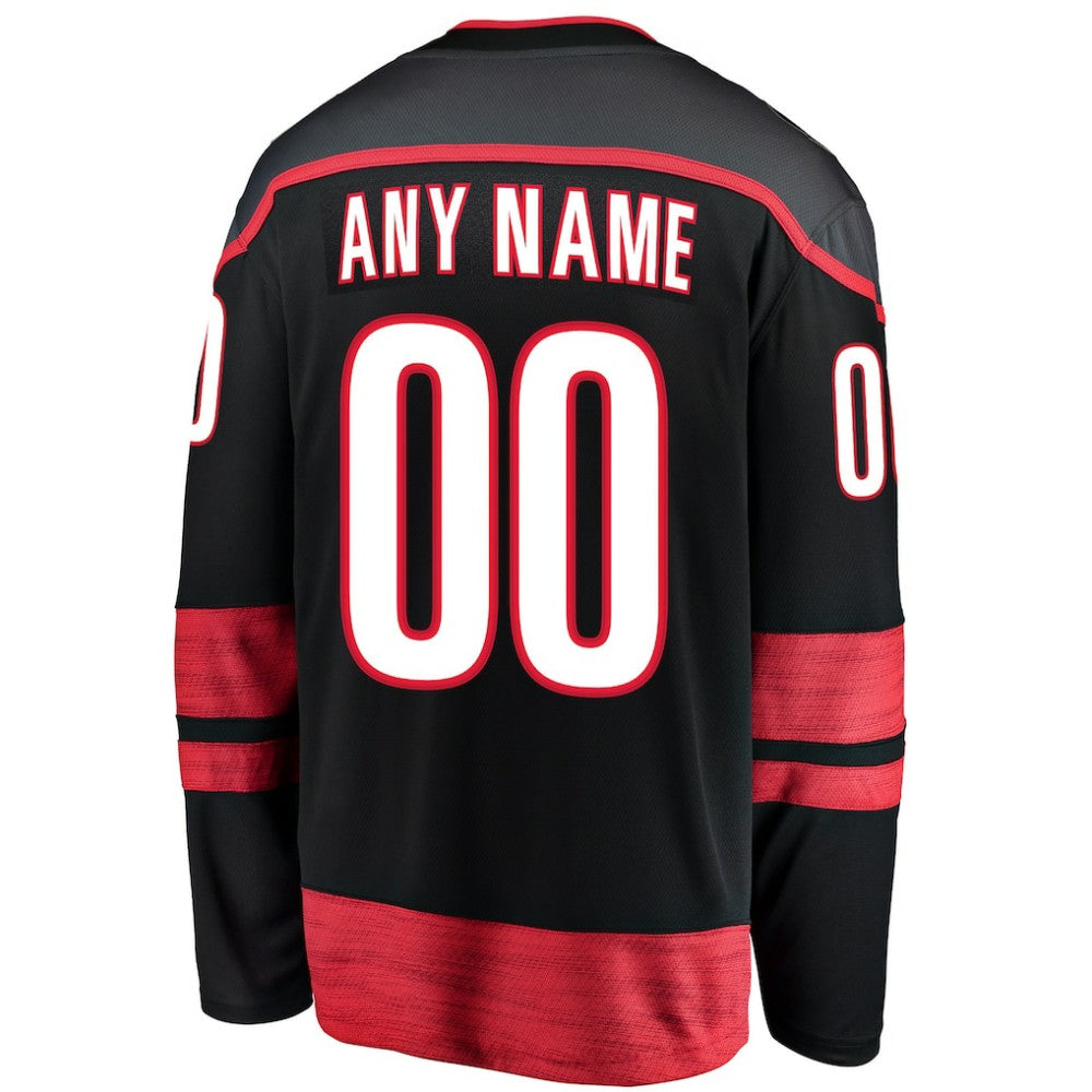Carolina Hurricanes Fanatics Home Breakaway Custom Jersey - Black - NHL