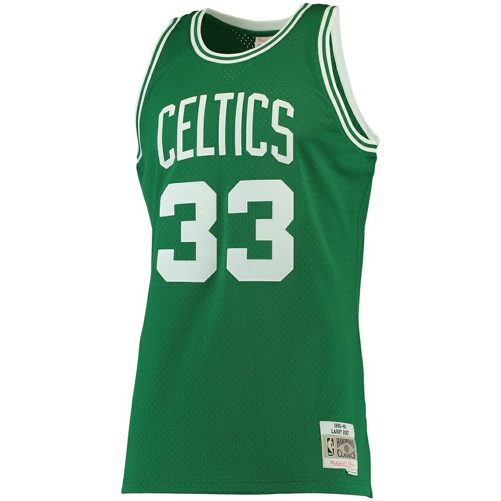 Larry Bird Boston Celtics 1985/86 Big & Tall Hardwood Classics Swingman Jersey Kelly Green - NBA