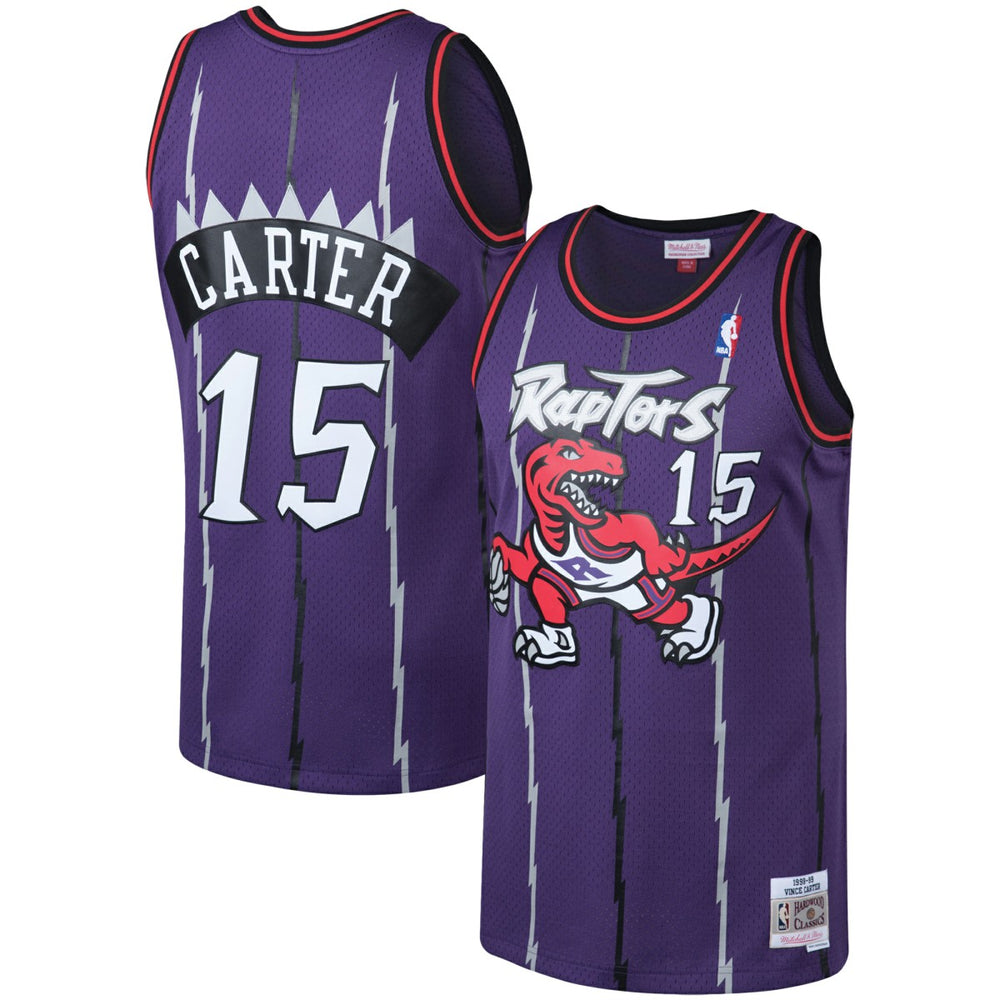 Vince Carter Toronto Raptors 1998/99 Big & Tall Hardwood Classics Swingman Jersey Purple - NBA