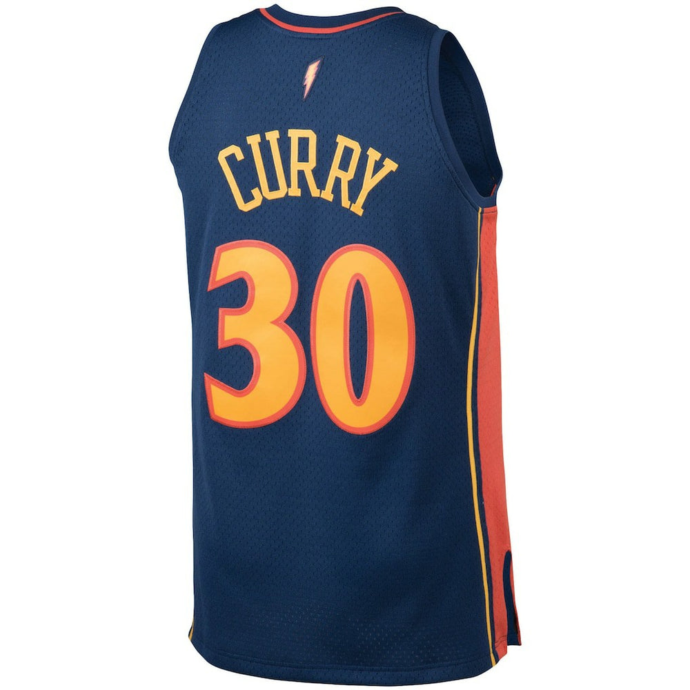 Stephen Curry Golden State Warriors 2009/10 Big & Tall Hardwood Classics Swingman Jersey Navy - NBA