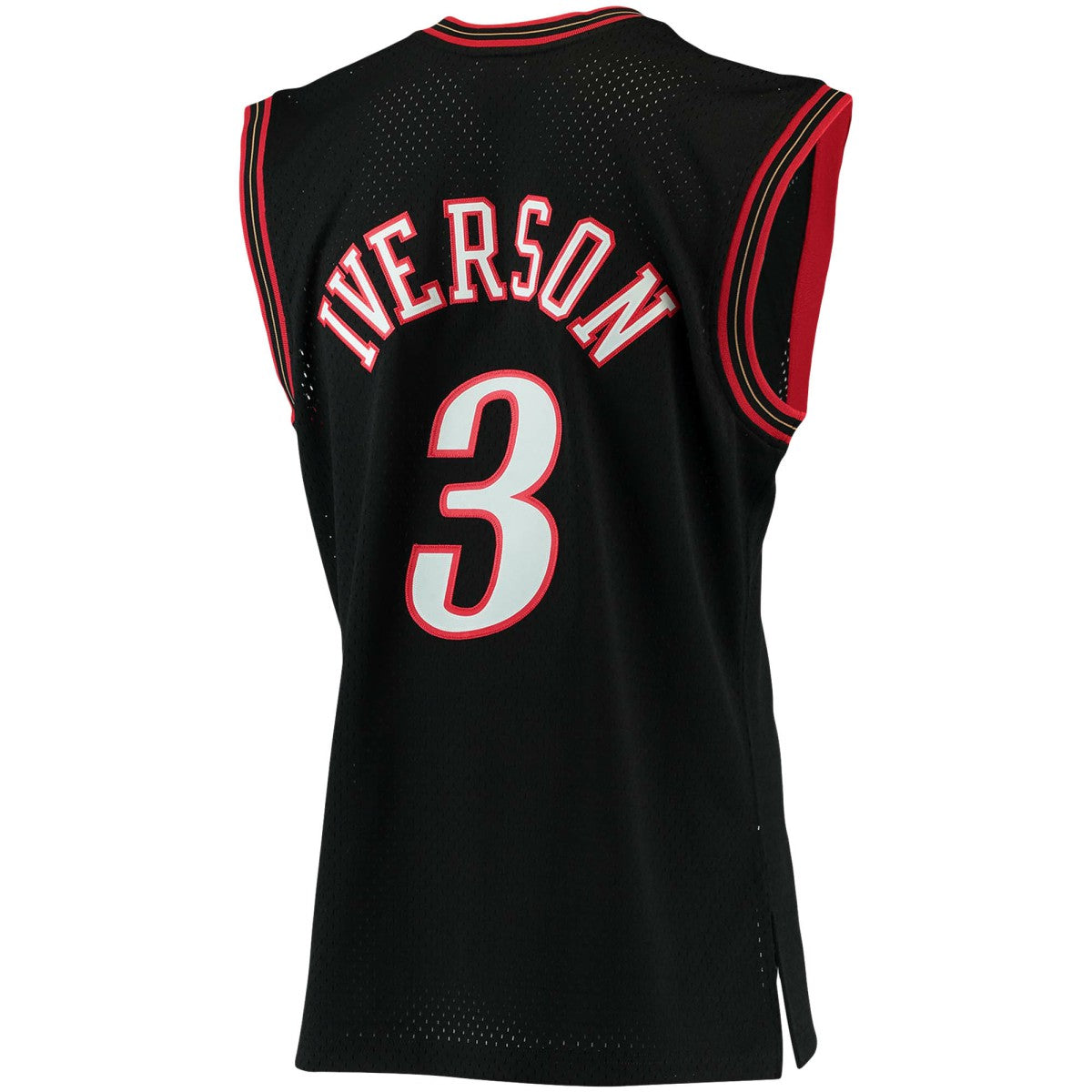 Allen Iverson Philadelphia 76ers 2000/01 Big & Tall Hardwood Classics Swingman Jersey Black - NBA